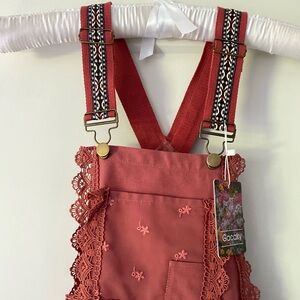 Gacaky Summer Dress Floral Embroidered Bohemian dress XL in Rose
